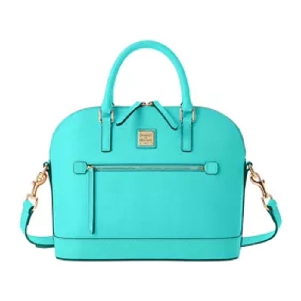 Dooney & Bourke Saffiano Domed Zip Satchel